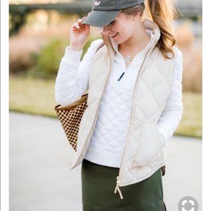 J. Crew Cream Excursion Vest XXS NWOT